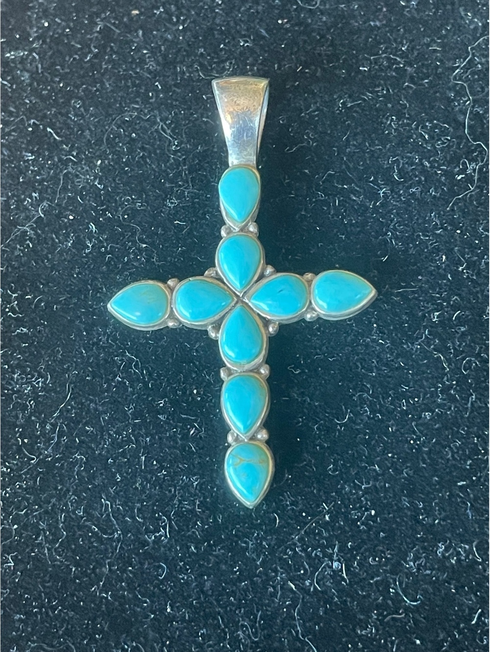 Southwestern-style Sterling Silver Cross Pendant